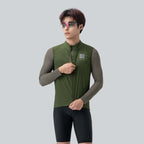 Rockbros TLMJ003-01 ROAD TO SKY vyriškas lengvas kvėpuojantis dviračio liemenėlis S – žalias -- Cycling Jackets & Vests
