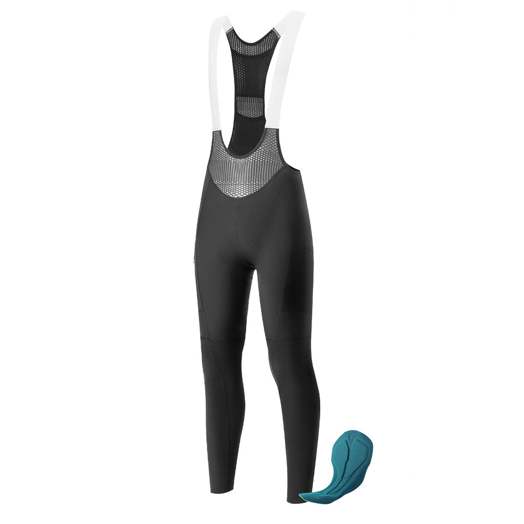 Rockbros TLCK001-1 ROAD TO SKY Vyriškos dviratininkystės kelnės su paminkštalimu S - Juodos -- Cycling Tights & Bib Tights