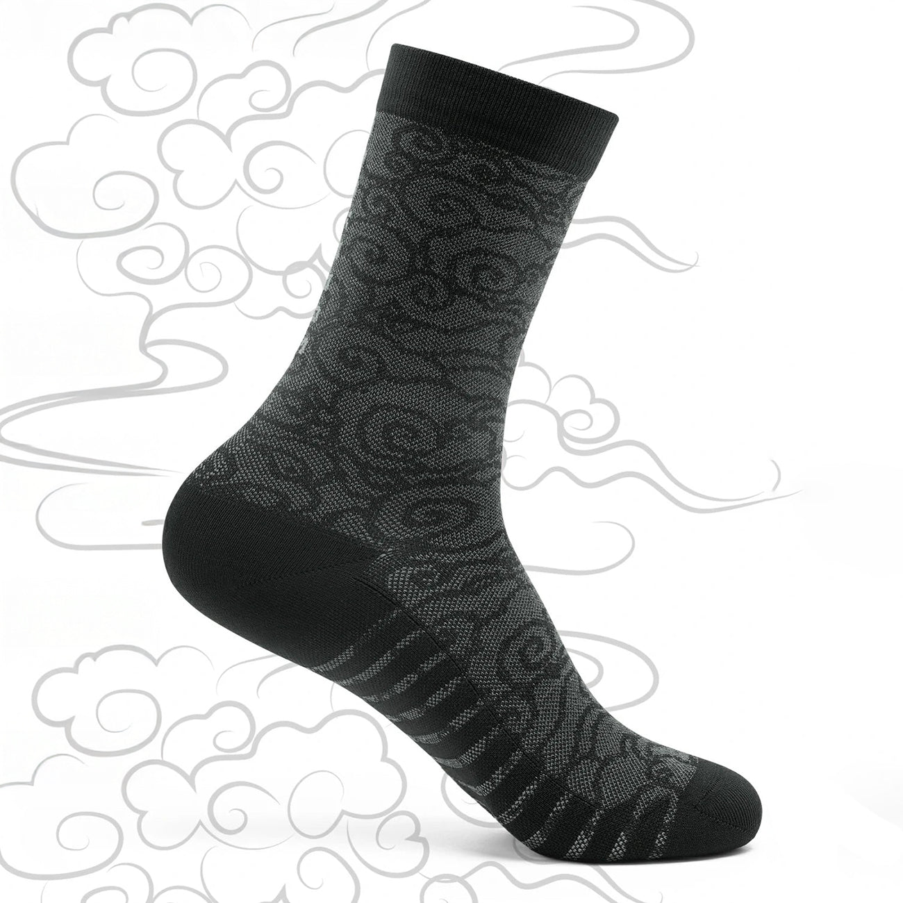 Rockbros 490025001 ROAD TO SKY dviratinės kojinės 39-42 cm - juodos -- Cycling Socks