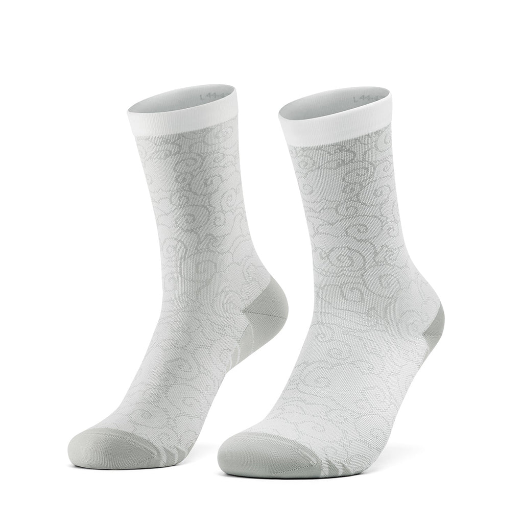 Rockbros 490025001 ROAD TO SKY dviratinės kojinės 36-38 cm - baltos -- Cycling Socks