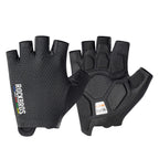 Rockbros TLS004 ROAD TO SKY trumpos smūgius sugeriančios dviračio pirštinės L - juodos -- Bicycle Gloves