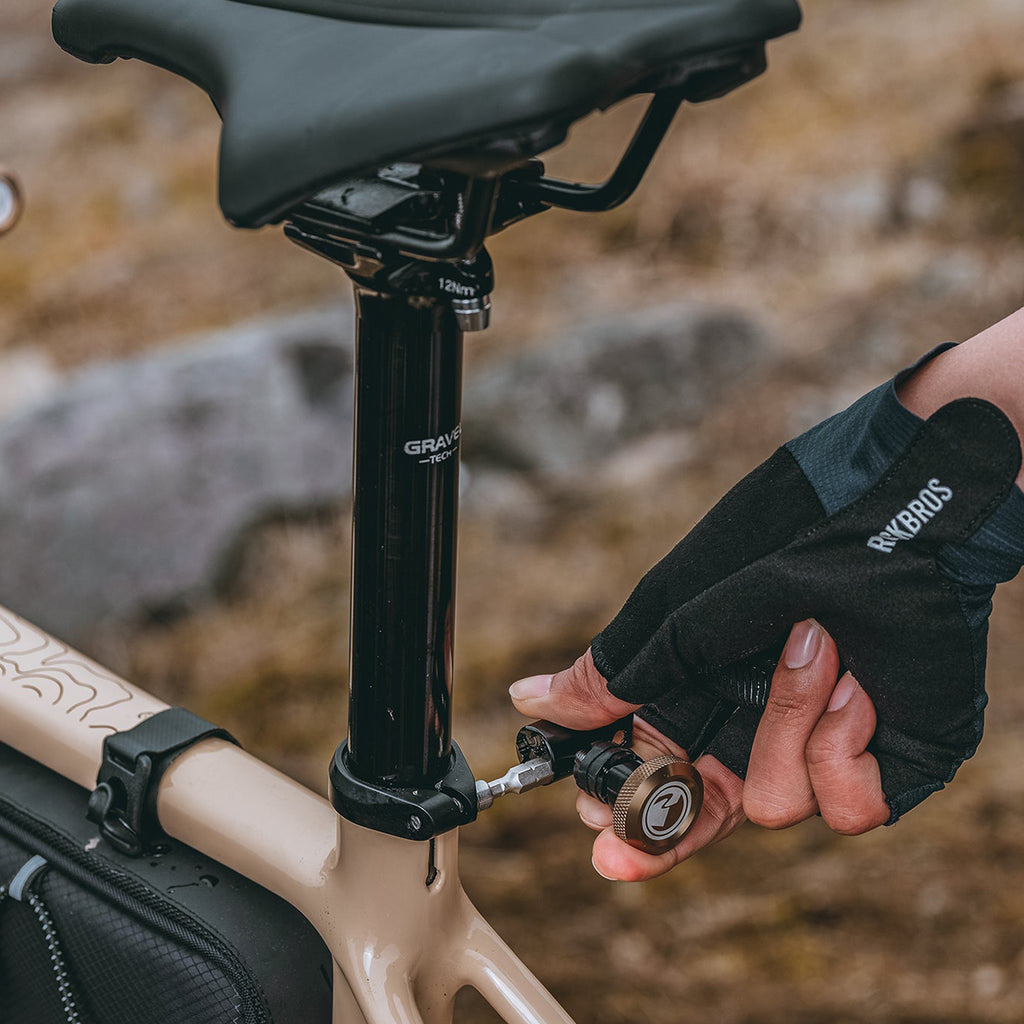 Rockbros ROAD TO SKY VK-KC10 6-in-1 dviračio vairo montuojamas Multitool - ruda -- Bicycle Multi-Tools