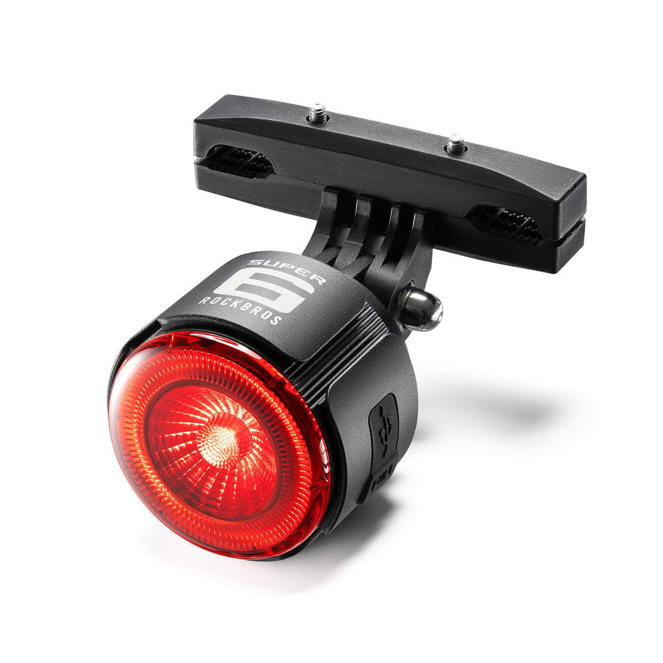 Galinė šviesa Rockbros RL1F ROAD TO SKY protinga - juoda -- Bicycle Lights
