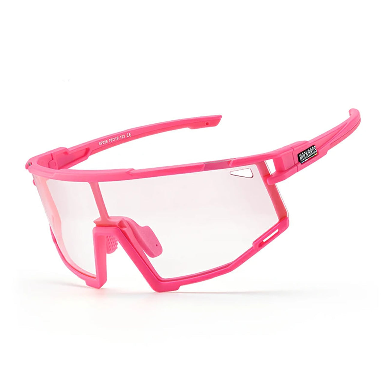 Rockbros SP258 ROAD TO SKY fotochromitiniai dviračio akiniai - rožiniai -- Cycling Eyewear