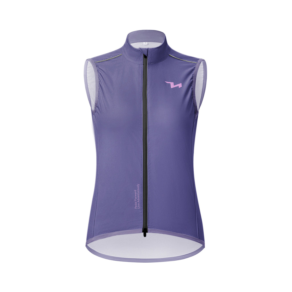 Rockbros MJ008 TVI Vėjui atspari moterų dviračio liemenė L - Violetinė -- Cycling Jackets & Vests