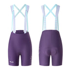 Rockbros YDDK017-1 TVI Moterų dviratinės šortai su petnešomis ir pamušalu S dydis - Violetinė -- Cycling Shorts & Bib Shorts