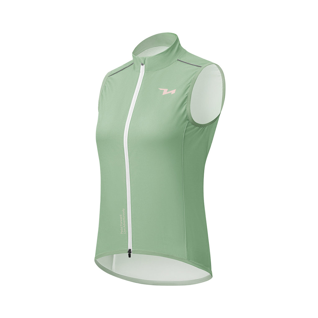 Rockbros MJ008 TVI Moterų dviračio liemens apsauga nuo vėjo S - žalia -- Cycling Jackets & Vests