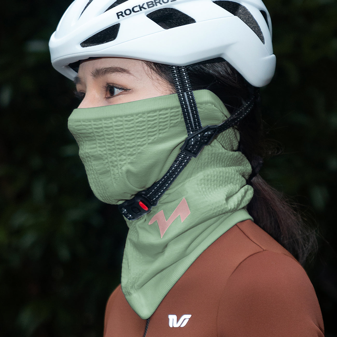 Rockbros LFA23 TVI moterų dviračio šiltas kaklas - žalia -- Cycling Caps & Headwear