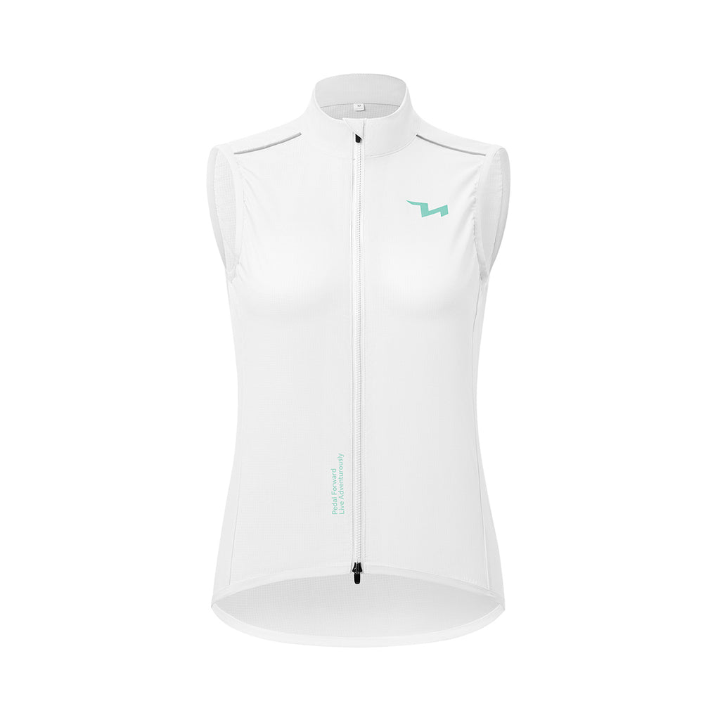 Rockbros MJ008 TVI moterų dviračio liemenė vėjo atsparumi M - balta -- Cycling Jackets & Vests