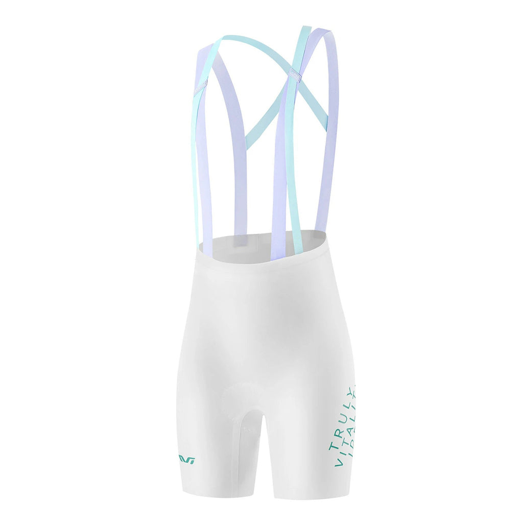 Rockbros YDDK017-1 TVI Moterų dviračio šortai su nertimi ir pamušalu Dydis S - Balti -- Cycling Shorts & Bib Shorts