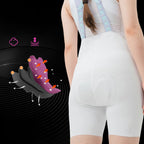 Rockbros YDDK017-1 TVI Moterų dviračio šortai su nertimi ir pamušalu Dydis S - Balti -- Cycling Shorts & Bib Shorts
