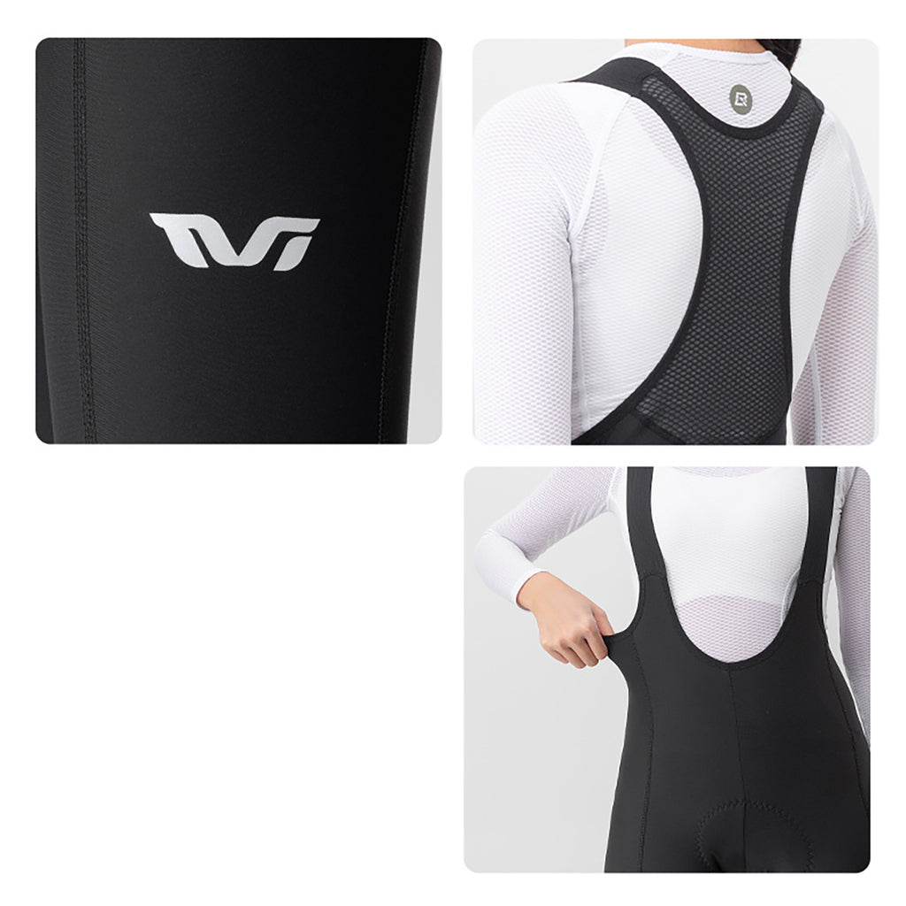 Rockbros YDCK005 TVI moterų dviračio kelnes su petnešomis ir paminkale S dydis - juodas -- Cycling Shorts & Bib Shorts