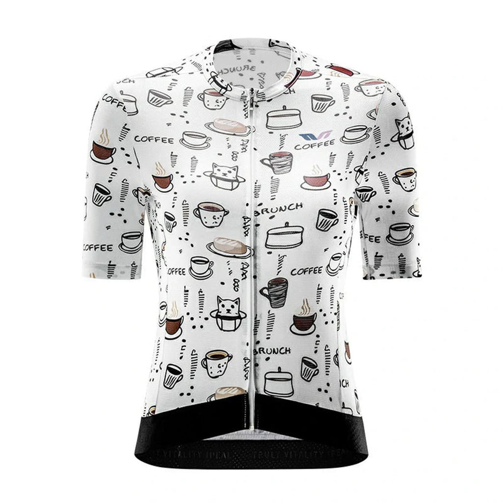 Rockbros 15110005003 Moterų trumpi dviratininkų marškinėliai S - balti -- Cycling Jerseys