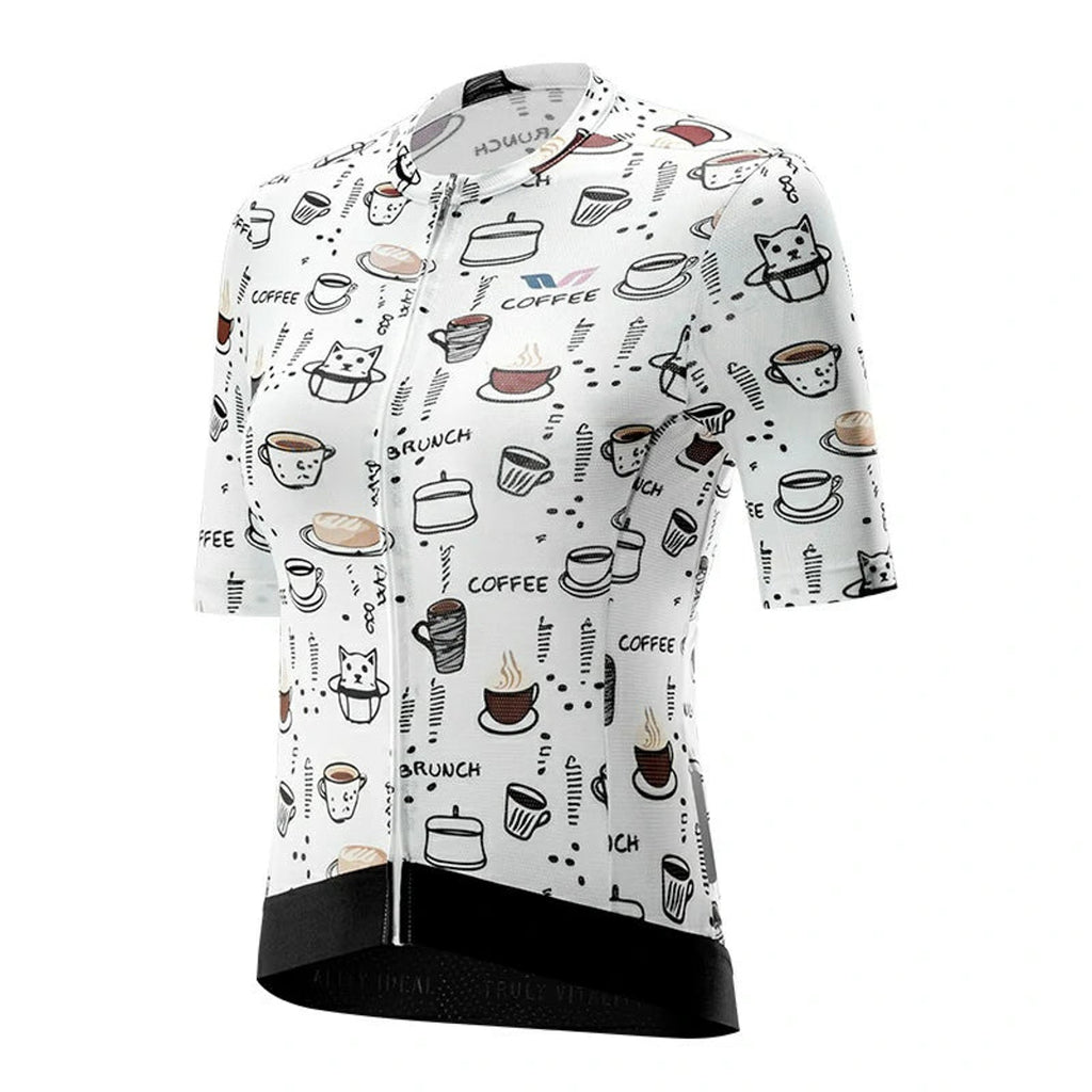 Rockbros 15110005005 Moterų trumpi dviratininkų marškinėliai L - balti -- Cycling Jerseys