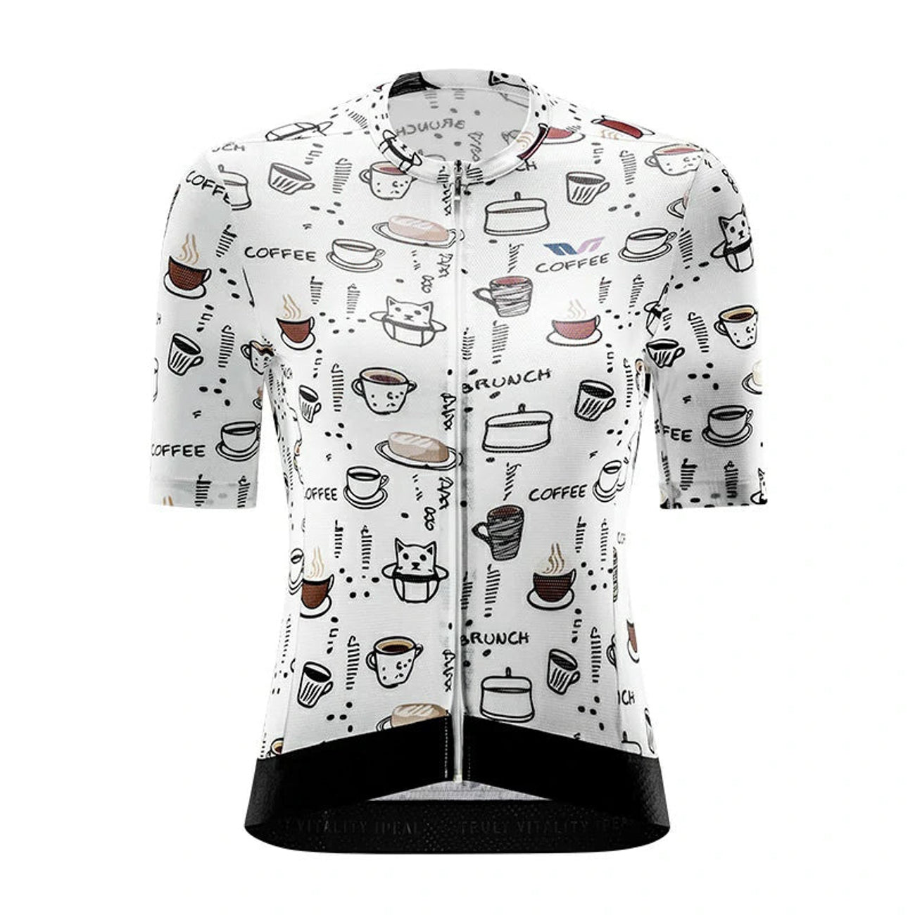 Rockbros 15110005005 Moterų trumpi dviratininkų marškinėliai L - balti -- Cycling Jerseys