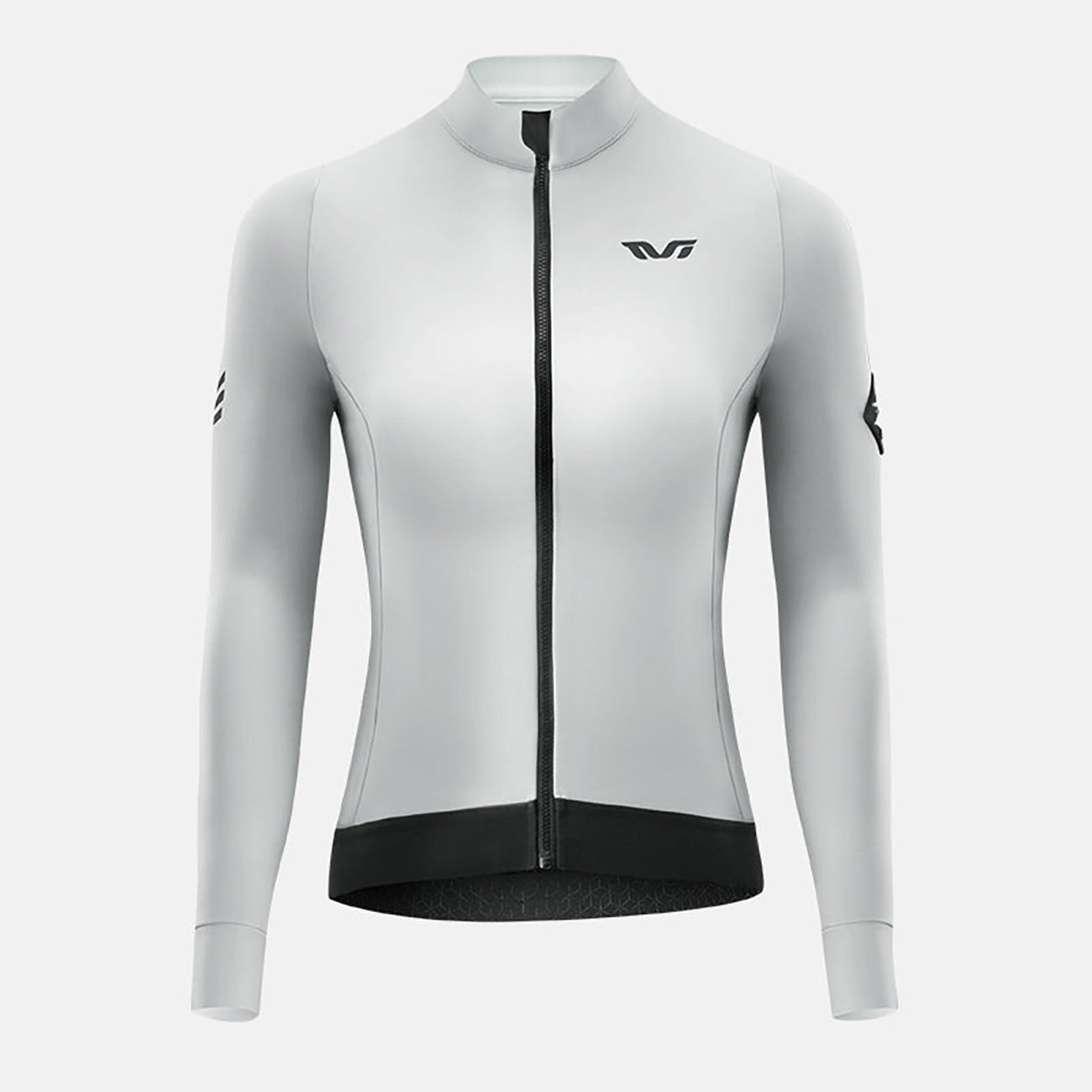 Rockbros YDWT006 TVI moteriškas dviračio džersėjis šiltas rudenys/žiema L - baltas ir pilkas -- Cycling Jerseys