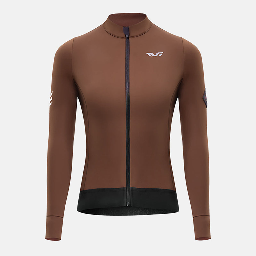 Rockbros YDWT006 TVI moteriškas dviračio džersėjis šiltas rudenys/žiema M - ruda -- Cycling Jerseys