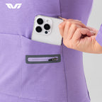 Rockbros YPW065 TVI Moterų Ilgų Rankų Dviratininko Marškinėliai Rudenį/Žiemą S - Violetinė -- Cycling Jerseys