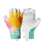 Rockbros S389 moterų trumpi smūgio sugeriantys dviračio pirštinės L - Daugiaaspaltės -- Bicycle Gloves