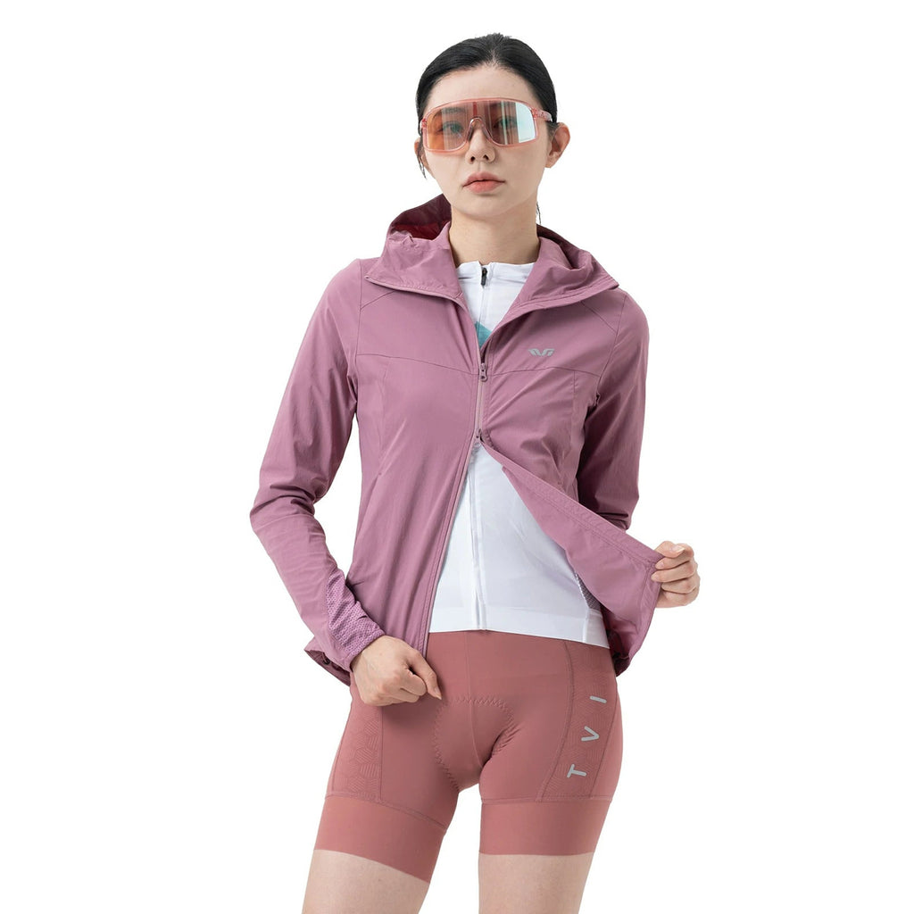 Rockbros YPW079 TVI moterų dviračio šakė su kapišonu, dydis M - Rožinė -- Cycling Jackets & Vests