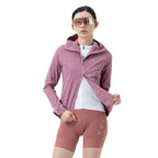 Rockbros YPW079 TVI moterų dviračio šakė su kapišonu, dydis M - Rožinė -- Cycling Jackets & Vests