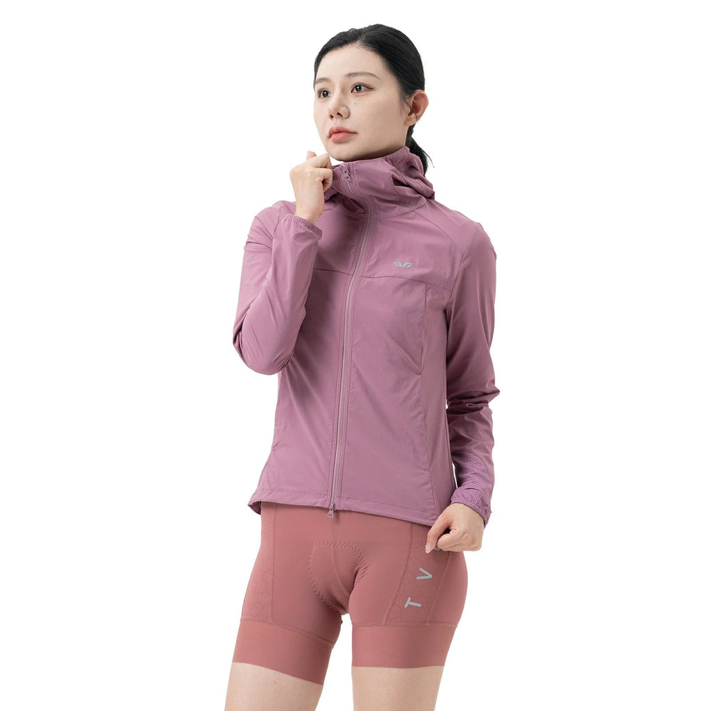 Rockbros YPW079 TVI moterų dviračio šakė su kapišonu, dydis M - Rožinė -- Cycling Jackets & Vests
