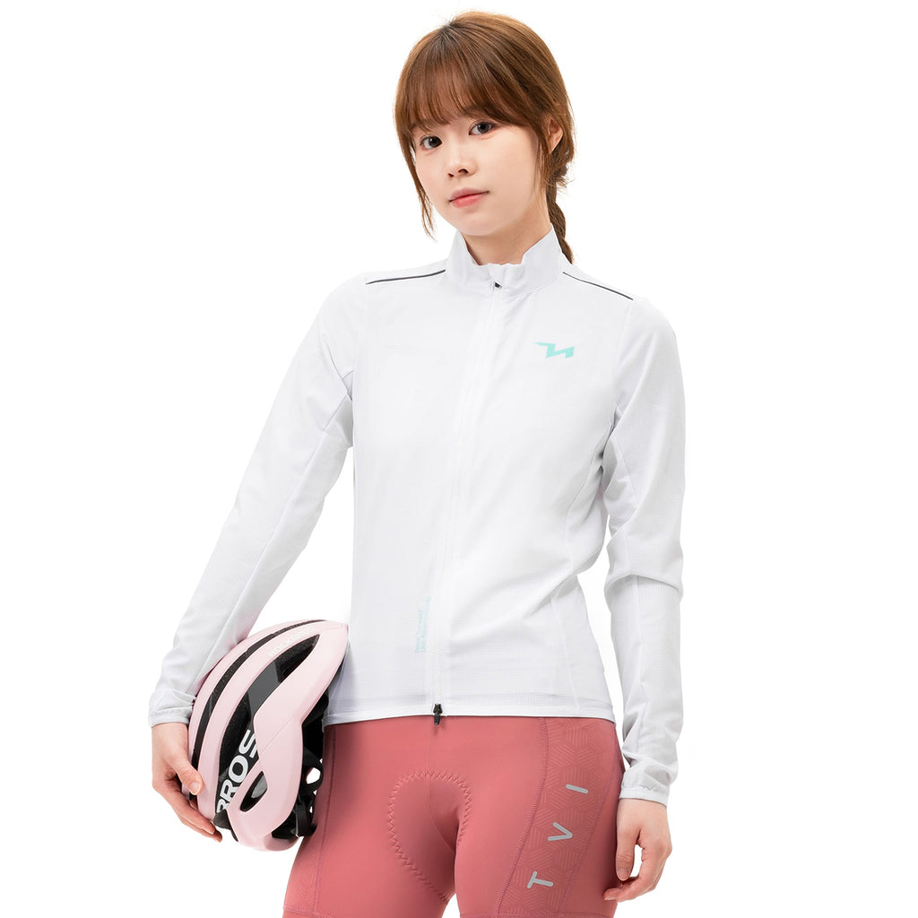 Rockbros YPW069 TVI S moterų dviračio striukė - balta -- Cycling Jackets & Vests