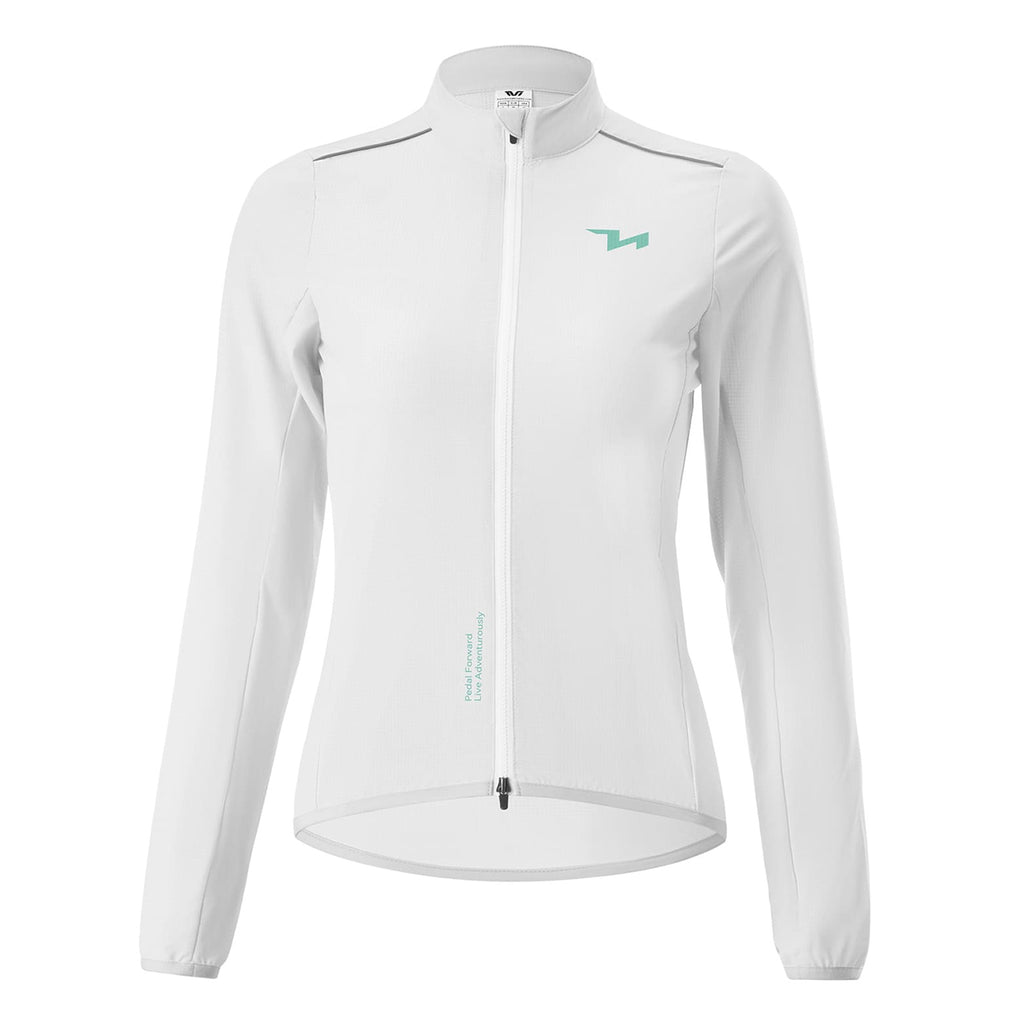 Rockbros YPW069 TVI S moterų dviračio striukė - balta -- Cycling Jackets & Vests