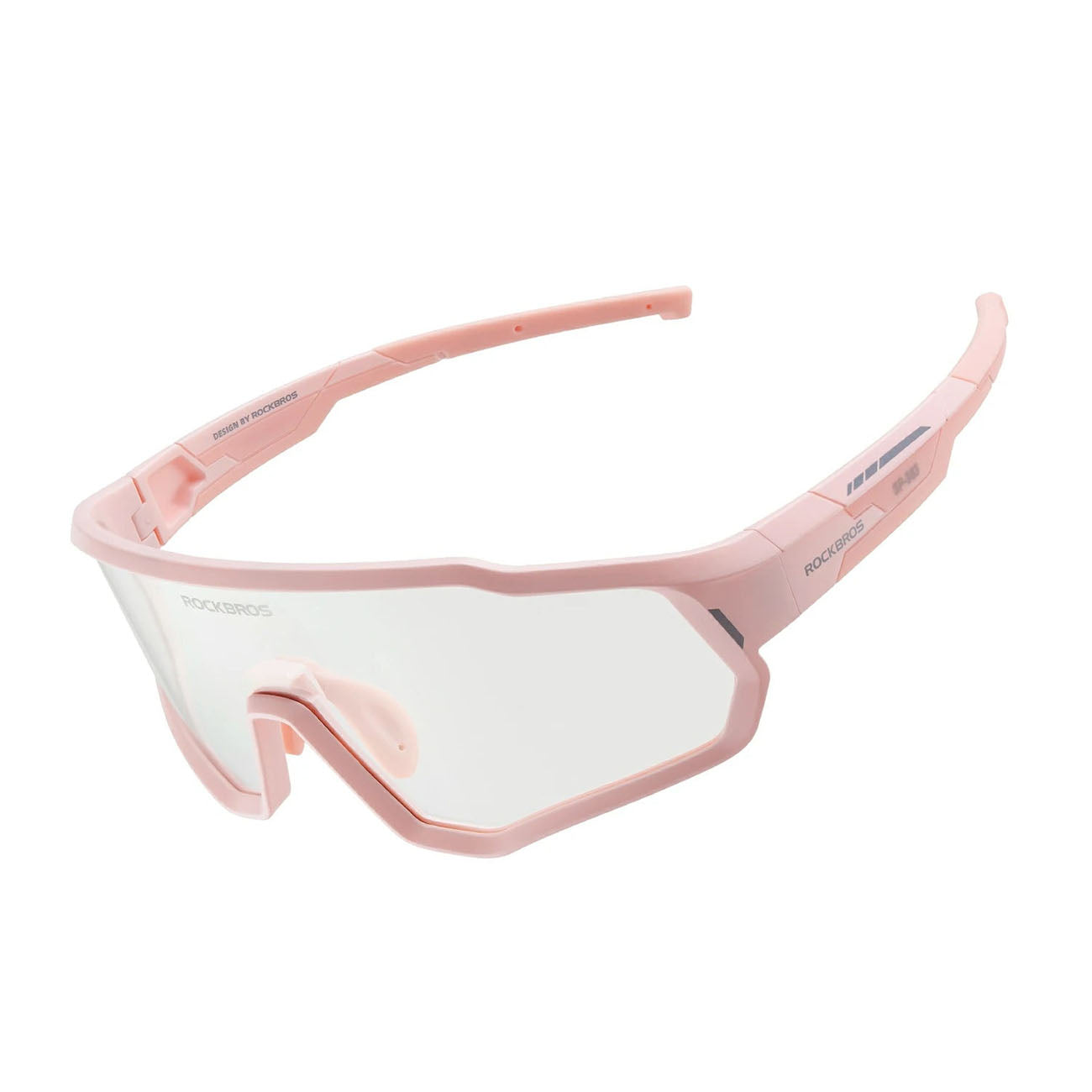 Rockbros SP383 Photochromic dviračių akiniai su UV400 apsauga vaikams - rožiniai -- Cycling Eyewear
