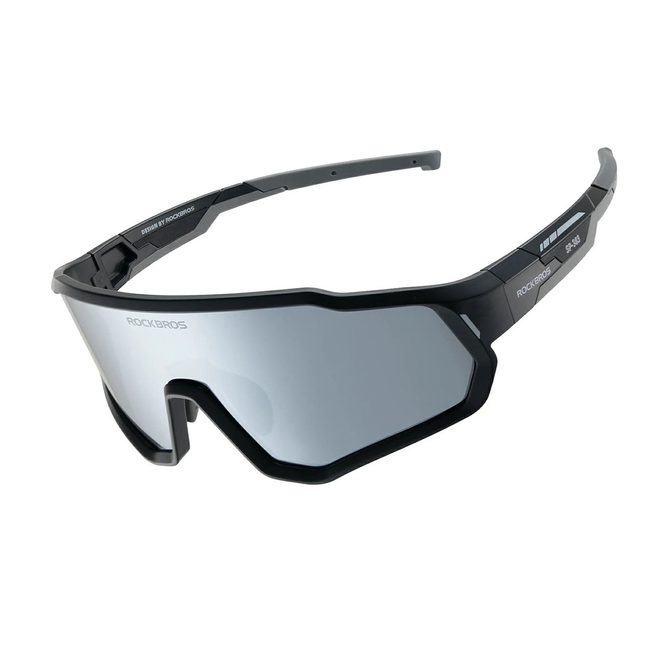 Rockbros SP383 Polarized veidrodžini vaikų dviračių akiniai su UV400 apsauga - juodi -- Cycling Eyewear
