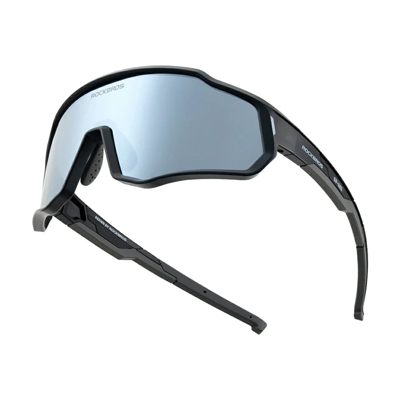 Rockbros SP383 Polarized veidrodžini vaikų dviračių akiniai su UV400 apsauga - juodi -- Cycling Eyewear