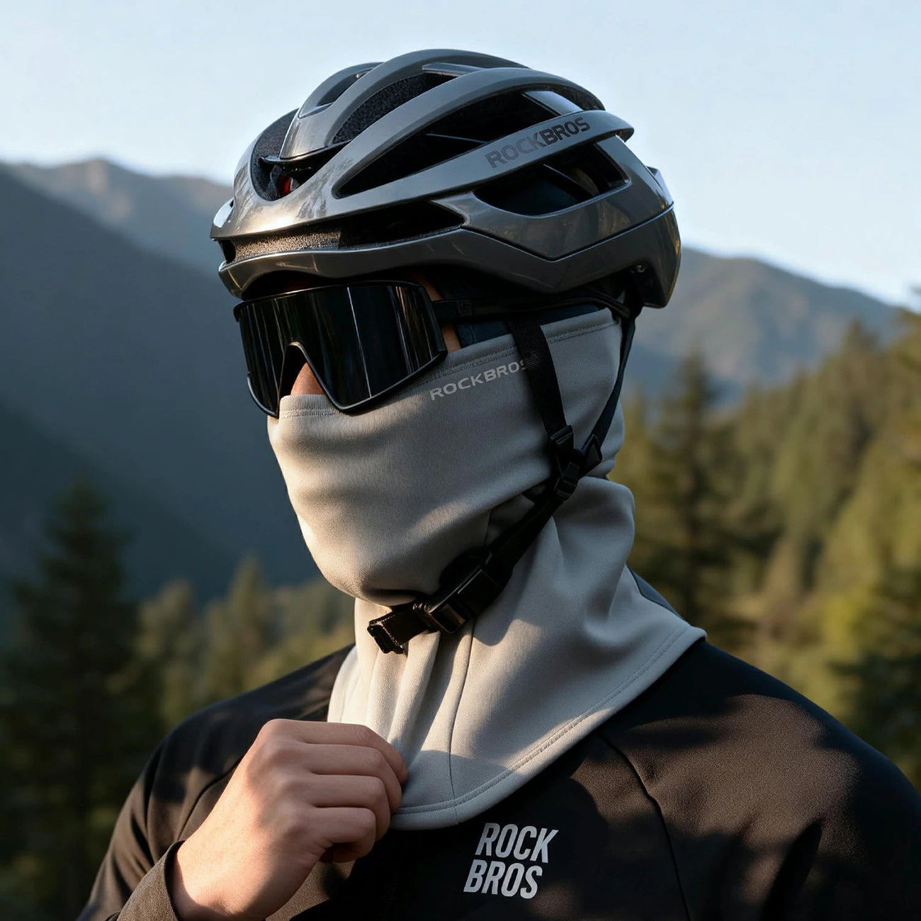 Rockbros LF25949 Elastinga aksominė kaubura - pilka -- Cycling Caps & Headwear