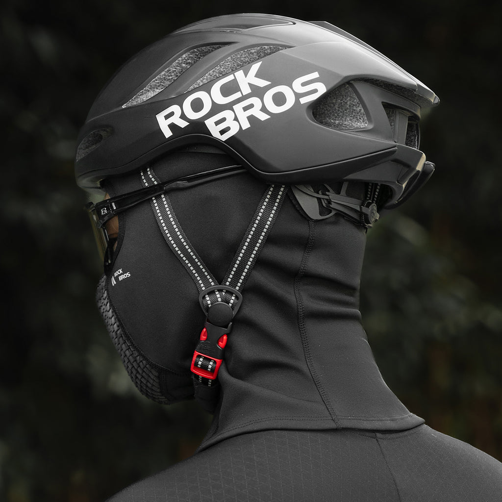 Rockbros LF25699 Fliso dviračio kaubura - juoda -- Cycling Caps & Headwear