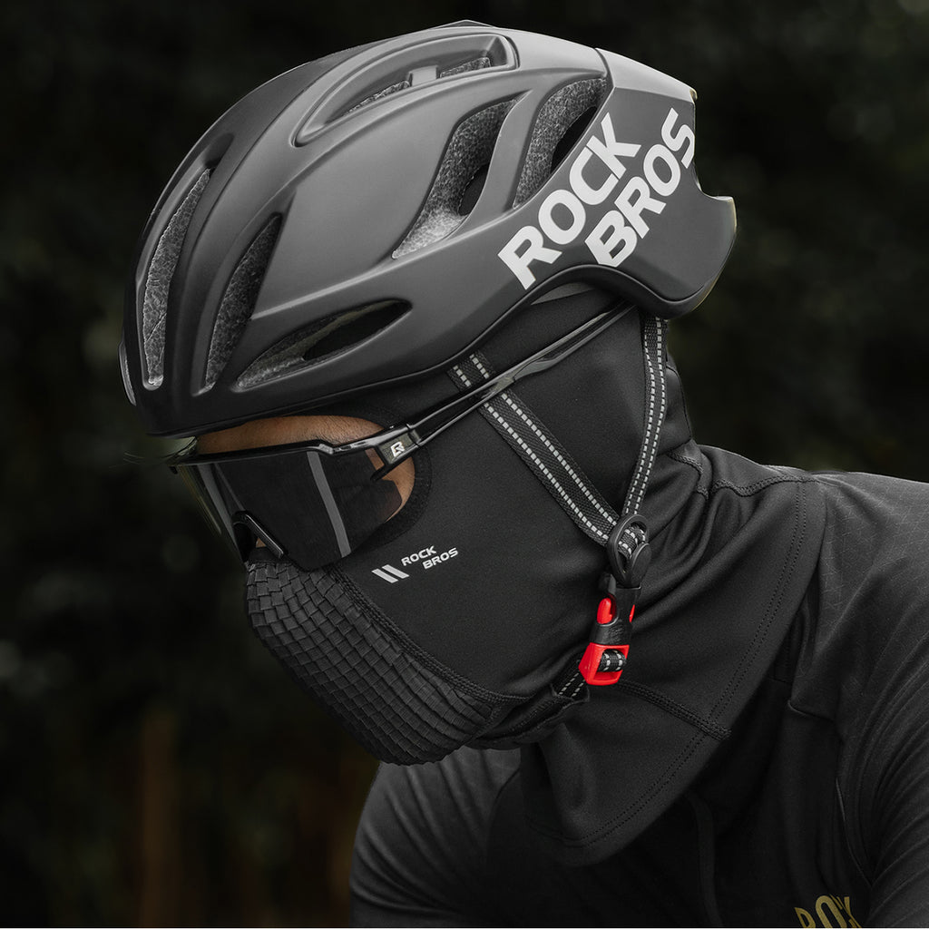 Rockbros LF25699 Fliso dviračio kaubura - juoda -- Cycling Caps & Headwear