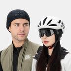 Rockbros LF25956 siūlių neturinti megzta dviračio kepurė - juoda -- Cycling Caps & Headwear
