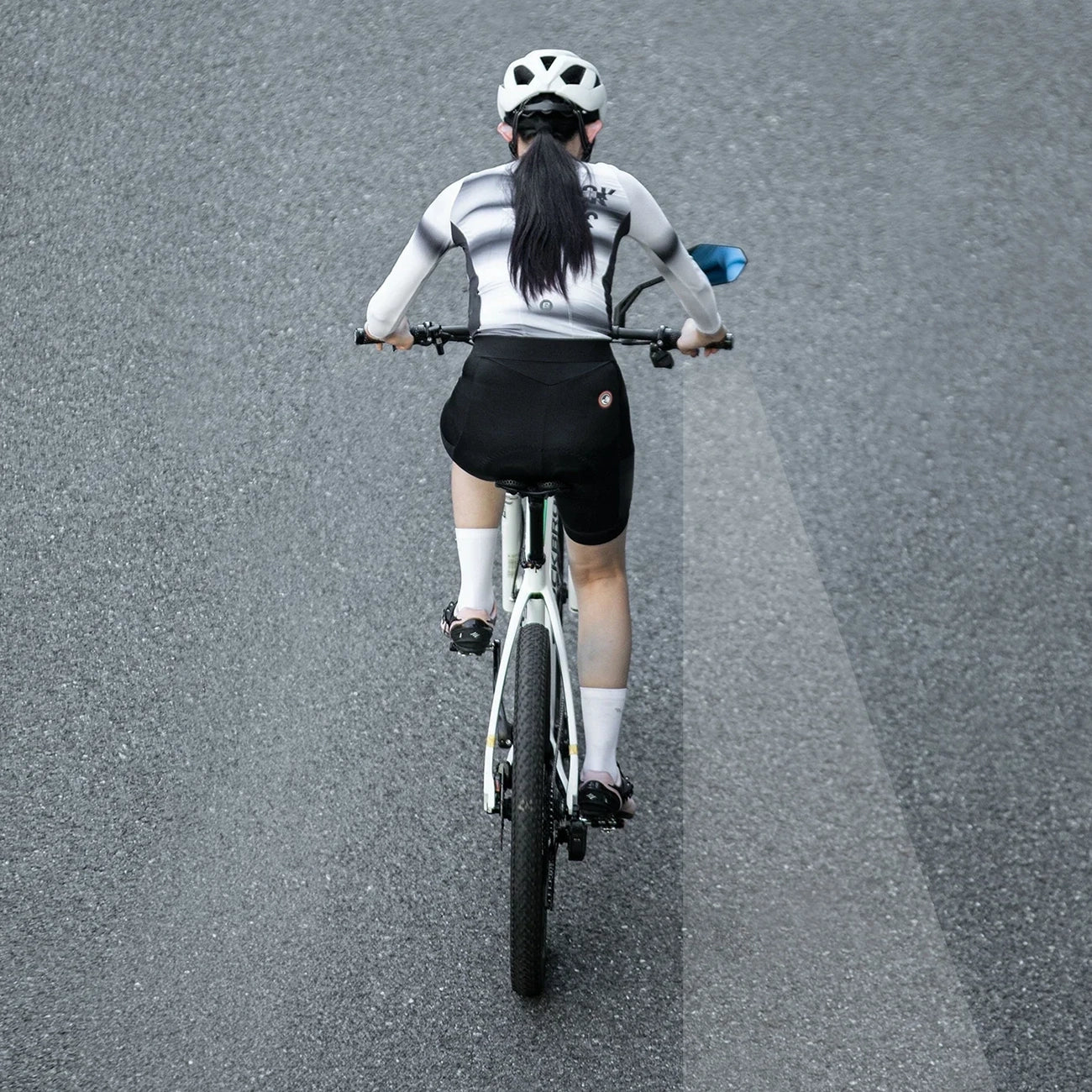 Rockbros F-253W Žvaigulio atsparus Anglies pluošto rankenų dviračio veidrodis - Dešinė -- Bicycle Mirrors