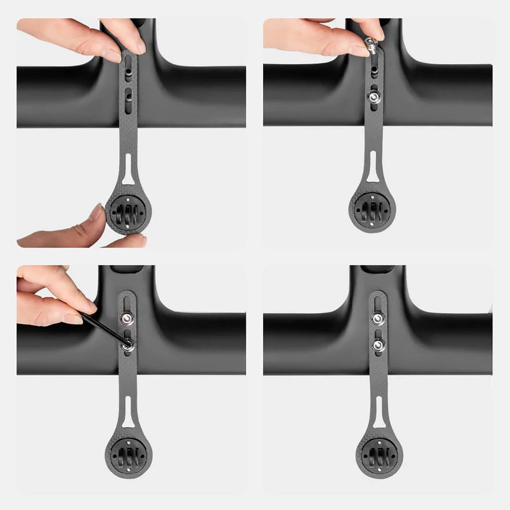 Rockbros FK-307S nailoninė dviračio kompiuterio laikiklis - juoda -- Cycling Accessories