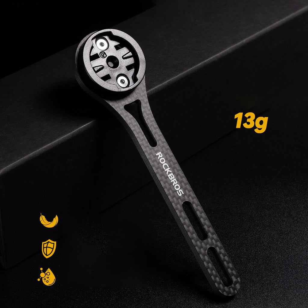Rockbros FK-307W anglies pluošto dviračio kompiuterio laikiklis - juoda -- Cycling Accessories
