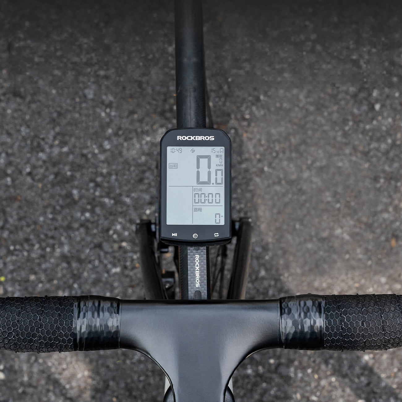 Rockbros FK-307W anglies pluošto dviračio kompiuterio laikiklis - juoda -- Cycling Accessories