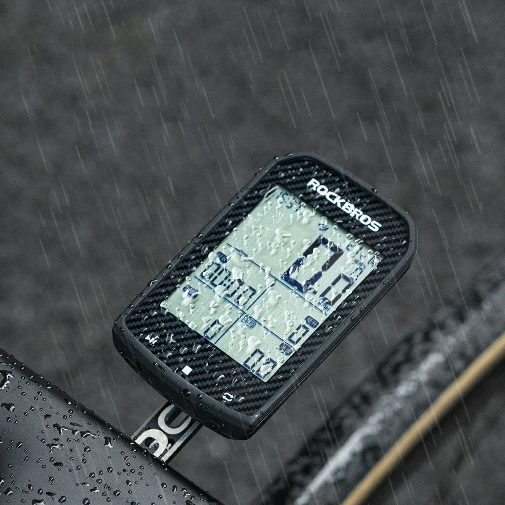 Rockbros M1Pro Bluetooth GPS dviračio kompiuteris IPX6 - juodas -- Bicycle Tools