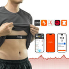 Rockbros HRM812 Bluetooth ANT+ IP67 Širdies ritmo matuoklis diržas - Juodas -- Cell phone cases and covers