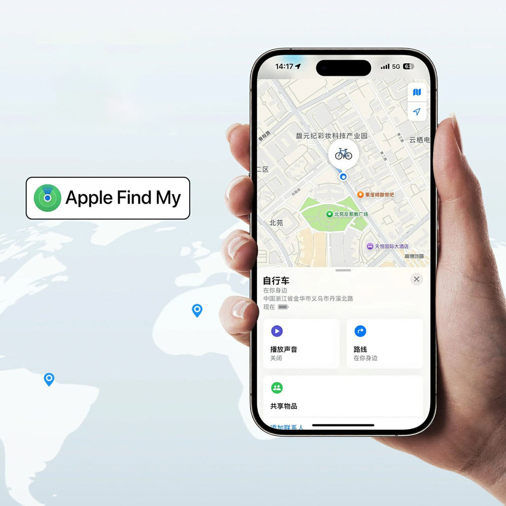Rockbros RT1W Apple Find My Bluetooth lokalizatorius - juodas -- Cycling Accessories