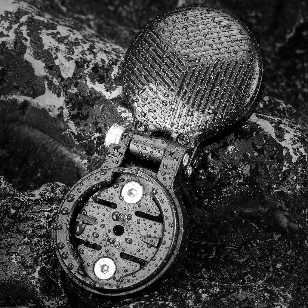 Rockbros WT-2 dviračio kompiuterio laikiklis su vieta AirTag - juoda -- Cycling Accessories
