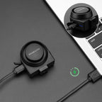 Rockbros A2 Dviračio skambis su 115 dB aliarmą ir USB-C nuotoliniu valdymu - Juodas -- Bicycle Bells & Horns