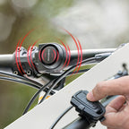Rockbros A2 Dviračio skambis su 115 dB aliarmą ir USB-C nuotoliniu valdymu - Juodas -- Bicycle Bells & Horns