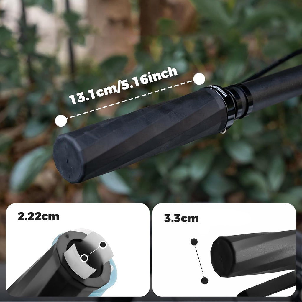 Rockbros 71230002004 guminis dviračio gripelai - juoda -- Bicycle Handlebar Grips