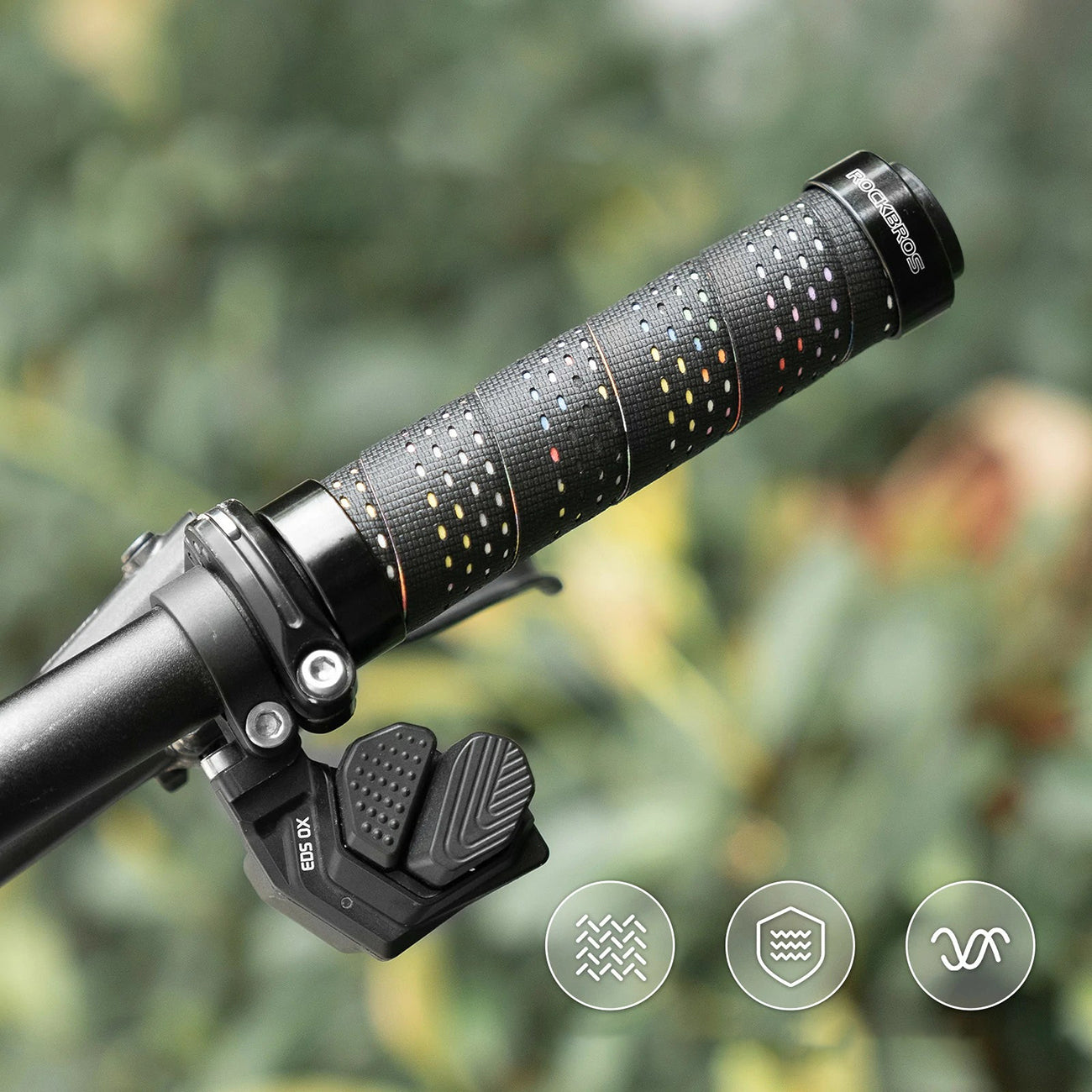 Rockbros GR0112 Griebikliai - Juoda -- Bicycle Handlebar Grips