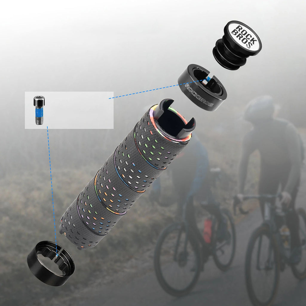 Rockbros GR0112 Griebikliai - Juoda -- Bicycle Handlebar Grips