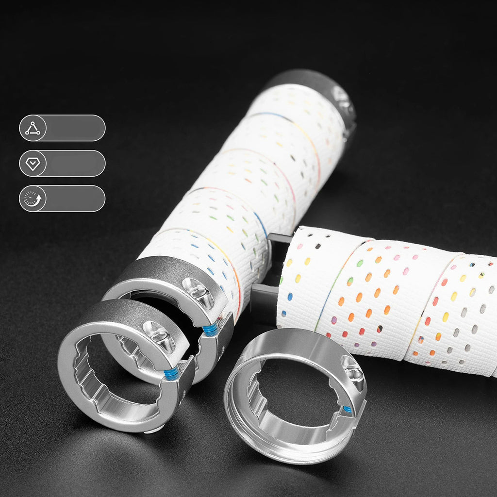 Rockbros GR0112 Griebikliai - Balta -- Bicycle Handlebar Grips
