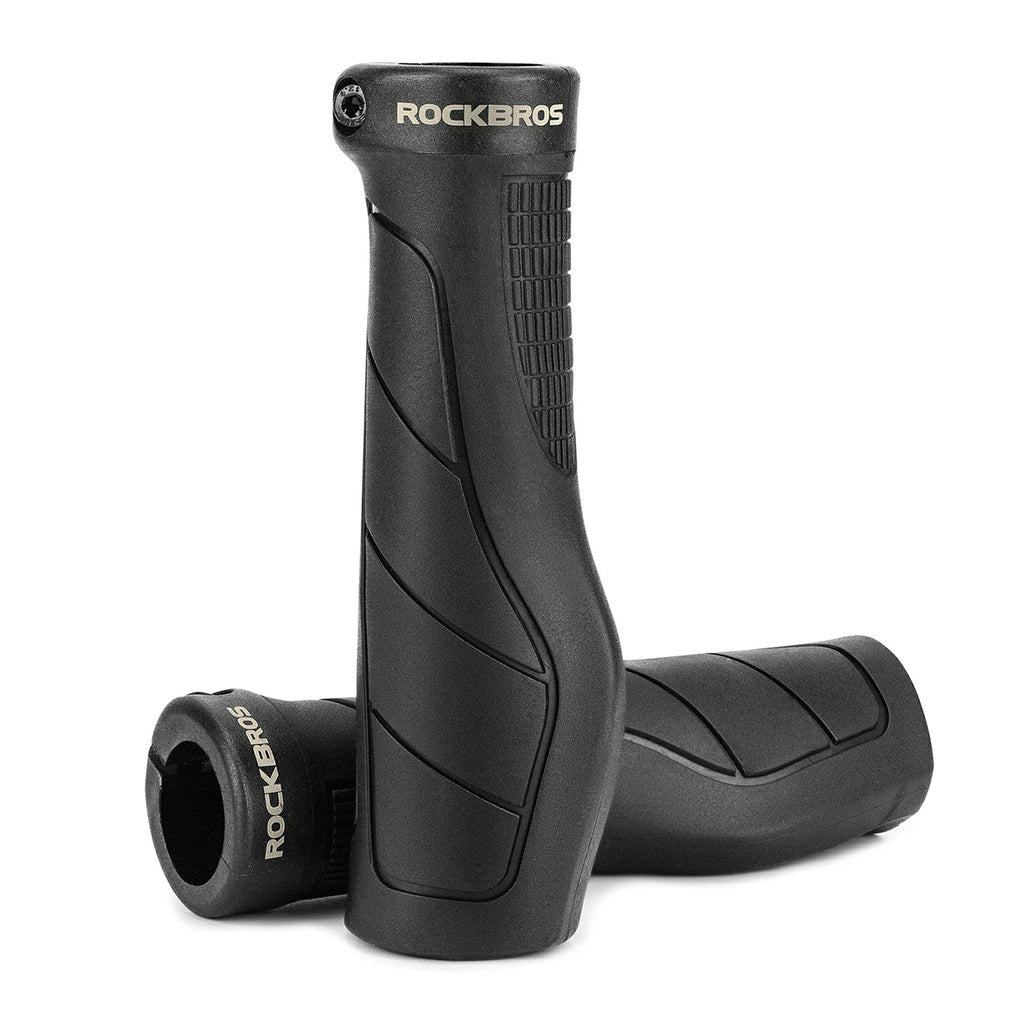 Rockbros G326PL Dvirašio rankenos - Juodas -- Bicycle Handlebar Grips